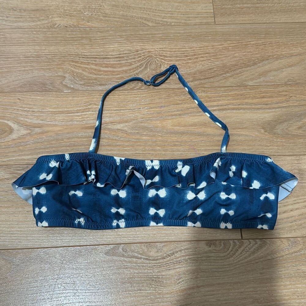 Crewcuts blue tie dye halter neck bikini top‎ size 14y